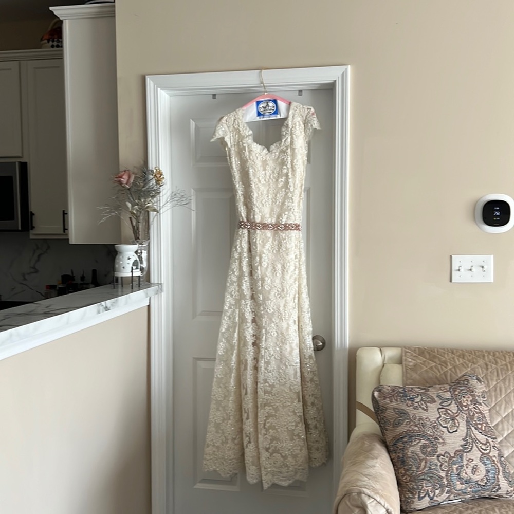 Beautiful 2-piece wedding gown